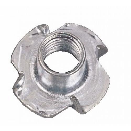 ÉCROUS À FRAPPER - ACIER ZINGUÉ BLANC - DIAMÈTRE 5 MM - 100 PIÈCES PLOMBELEC