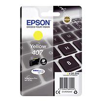 EPSON 407 CARTOUCHE COULEURS SÉPARÉES POUR IMPRIMANTE JET D'ENCRE - JAUNE