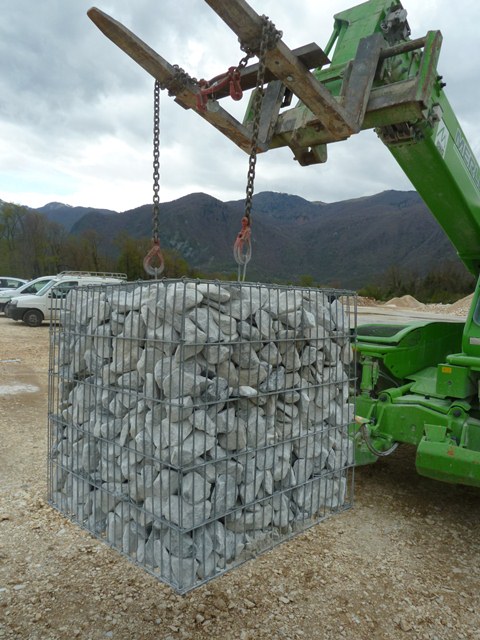 Gabion prêt à poser 1m3 gris bleuté - Galvanisé - 1mx1mx1m_0