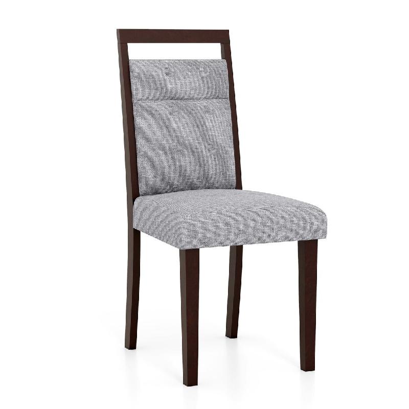 Helloshop26 - Lot de 2 chaises de salle à manger 43 x 52 x 92 cm confort rembourré dossier inclinable style moderne en tissu gris 20_0011779 - 30002_0