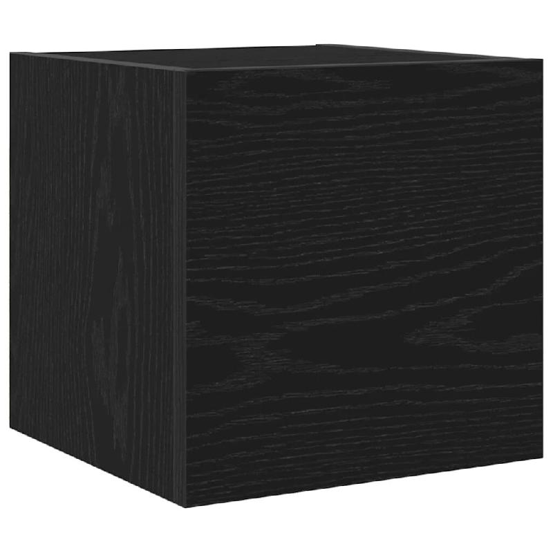 Helloshop26 - Meuble TV moderne avec rangement stylé 30,5 x 30 x 30 cm en bois d'ingénierie noir 02_0051894 - noir Bois massif 3000237140491_0