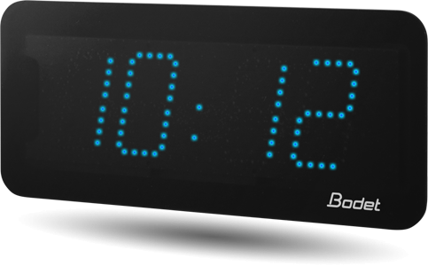 Horloge LED Style II 7, alimentation POE, NTP, LED bleue - BODET_0