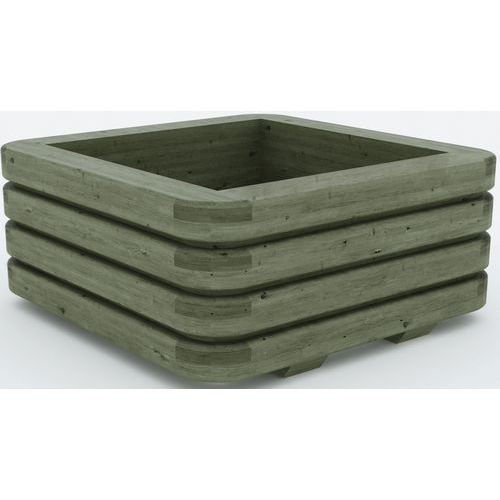 JARDINIÈRE LOCTUDY CARRÉ 80X80X36 CM - PIN - MOBEXTAN