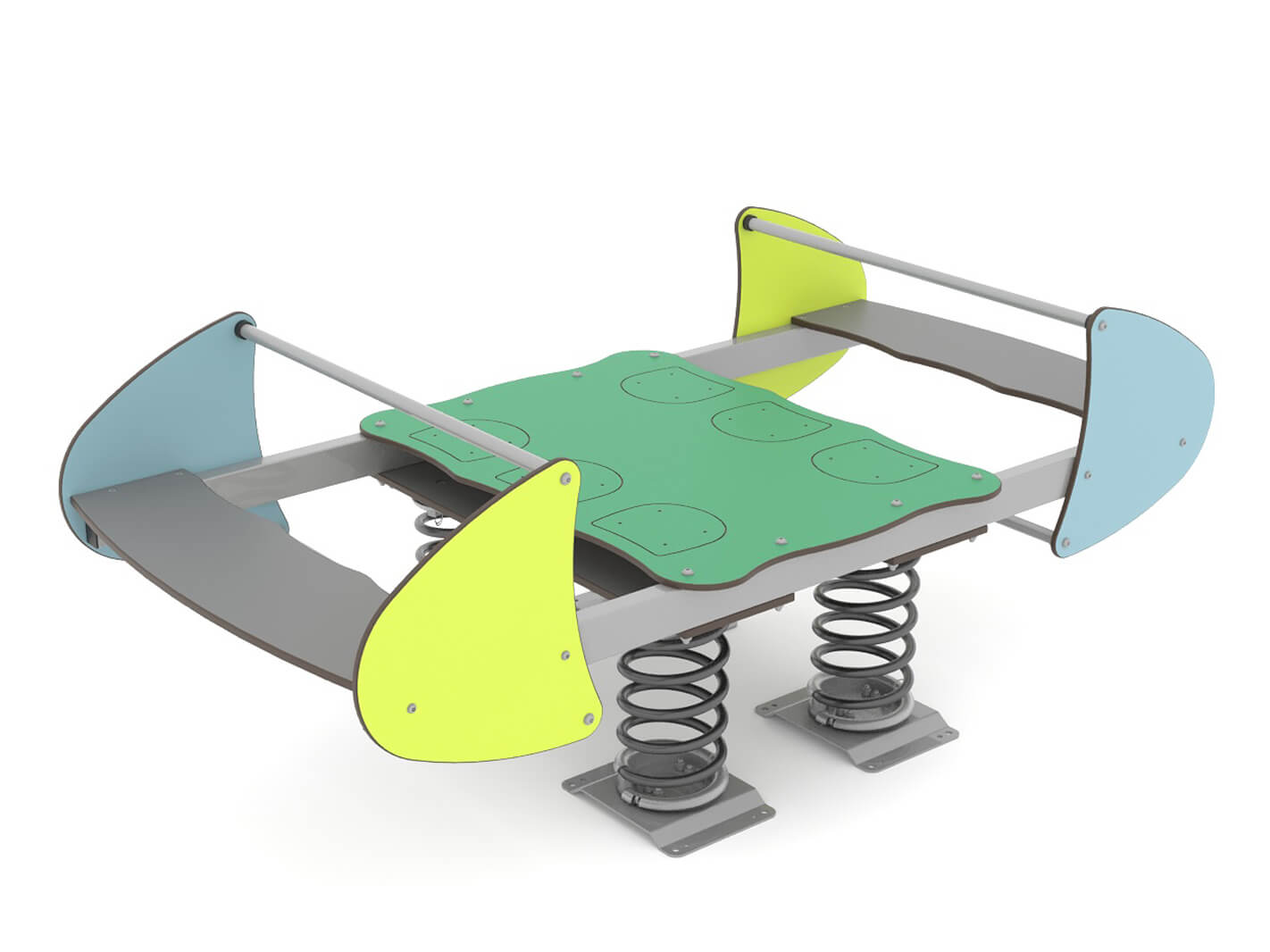 Jeux sur ressort - Bascule 12 places - LD1LD0010 - Tranche d'âge 2 ans et plus - Hauteur maximum 70 cm_0