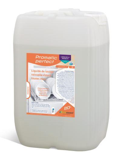 Promatic Perfect - Liquide de lavage désinfectant javel non parfumé - 20L - A308_0