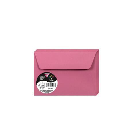 LOT DE 2 - PAQUET DE 20 ENVELOPPES POLLEN 114X162MM 120G/M2 - ROSE HORTENSIA