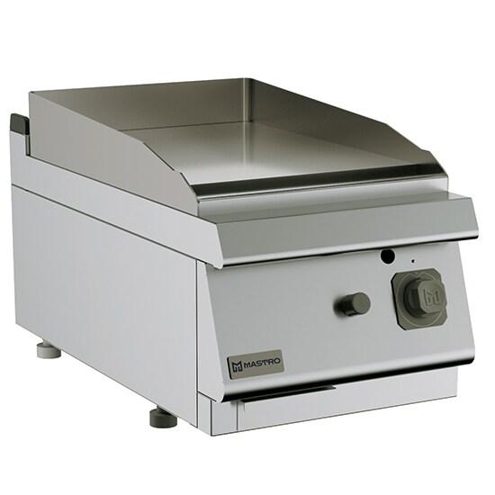 Mastro Plaque grillades gaz de table, plaque lisse 400x730x300 mm - VIRTUS - inox MS74FTGT_0