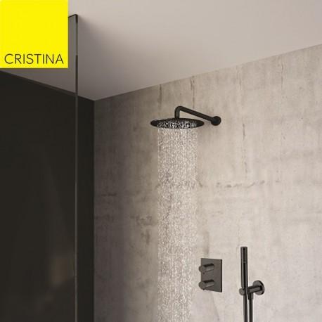 PACK DOUCHE THERMOSTATIQUE ENCASTRÉ BLACKMAT TRIVERDE - CRISTINA ONDYNA XTV85213