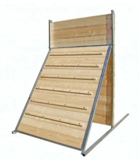 Palissade mondioring 230 cm - homologuée FCI - structure en acier galvanisé et planches en sapin_0
