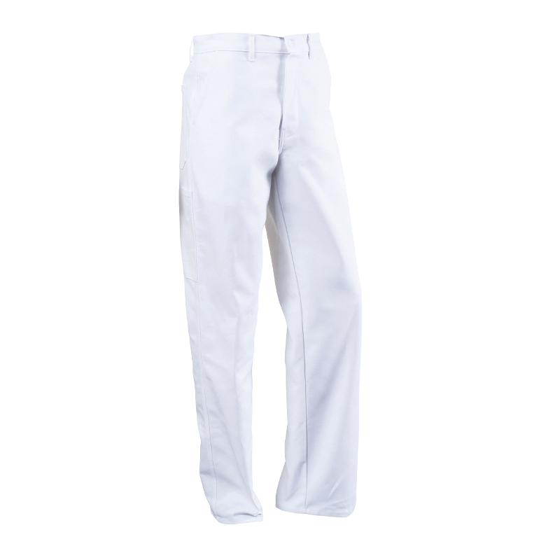 Pantalon coton renforcé blanc  -  DULARY  -  Réf. AG01915_0