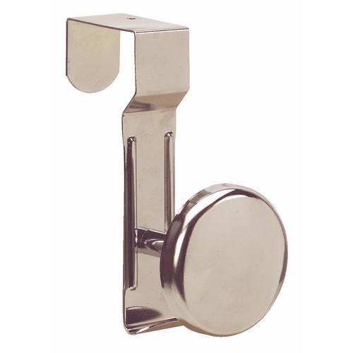 PATÈRE CLIPSABLE SUR PORTE ACIER CHROMÉ BRICOZOR