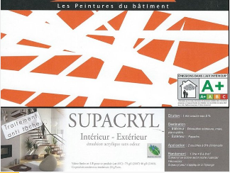 Peinture acrylique Supacryl - émulsion mate pour façade et extérieurs_0