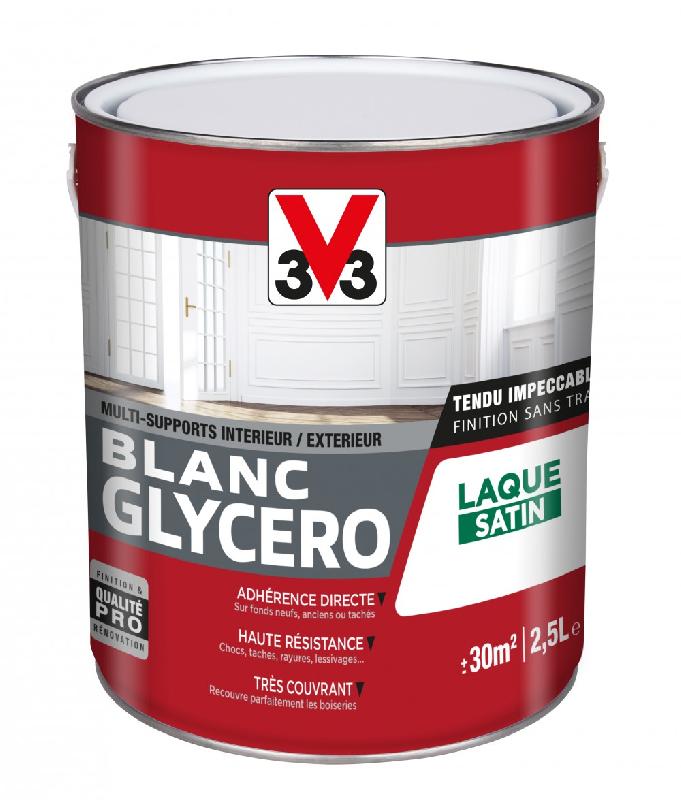 Peinture multisupport V33 glycéro blanc satiné, 2.5 l_0