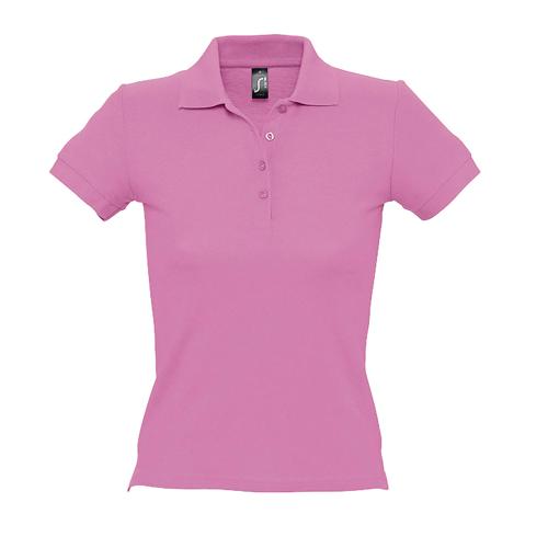 POLO PERSONNALISABLE FEMME EN COTON ROSE ORCHIDÉE