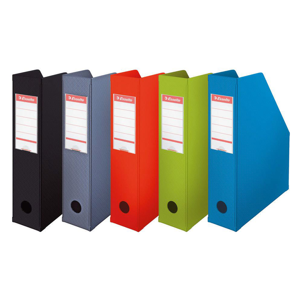 PORTE-REVUES ESSELTE CONFORT CLASS - DOS 7 CM - ASSORTIS  - LOT DE 10