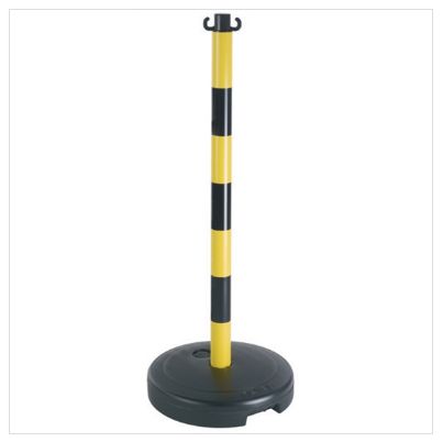 Poteau de signalisation - Direct Signalétique - PVC sur socle à lester 9 kg - Hauteur 900 mm - Disponible en 4 coloris_0