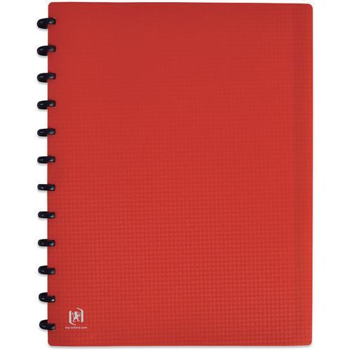 PROTÈGE-DOCS AMOVIBLE MEMPHIS A4 30POCH VARIOZIP PP ROUGE