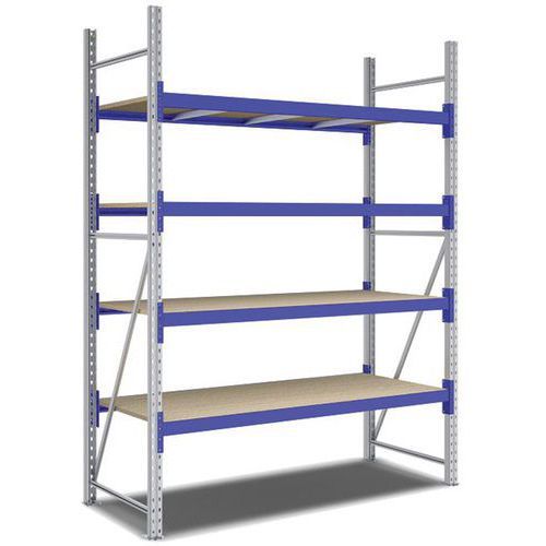 KIT RAYONNAGE DÉPART 2500X1800X800 MM 4 NIVEAUX 2200 KG - BITO