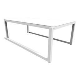 Resol MILANO Table Basse Intérieur, Extérieur 101x60 Blanc - blanc métal 03011_0