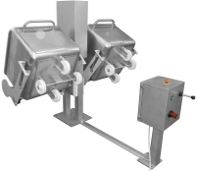 Retourneur de bacs vides pneumatique 2 bacs - Inox 304/304L - 19183_0