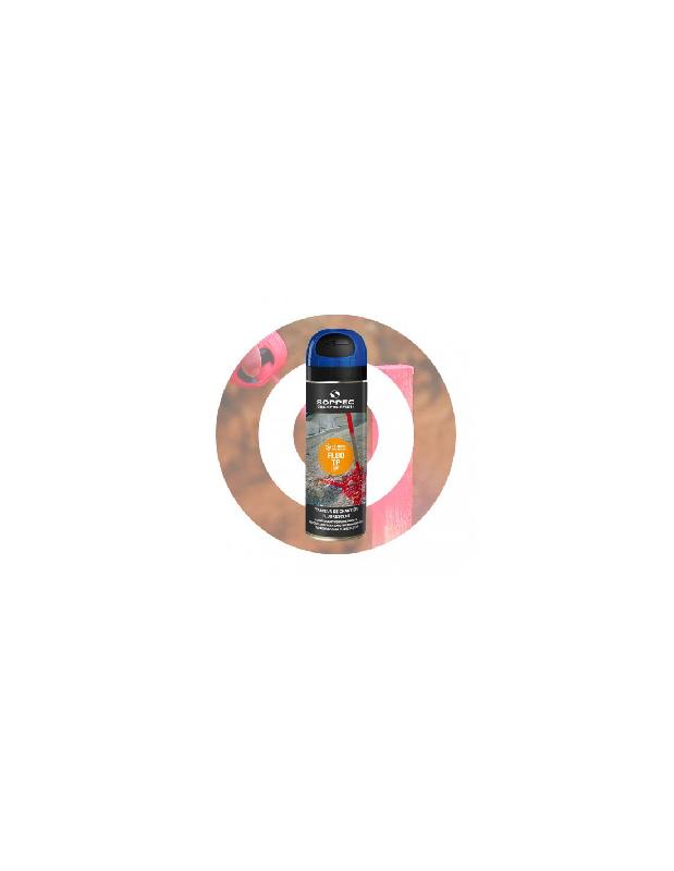 BOMBE PEINTURE TEMPORAIRE TEMPO TP 500ML - BLEU FLUO - SOPPEC - 141619O