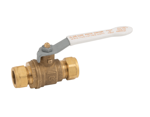 Vannes à boisseau sphérique WRAS à extrémité de compression - Pirtek - Diamètres de 15 à 54 mm_0