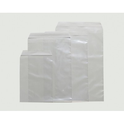 1000 sachets plastiques transparents 165x220 mm - fermeture adhésive repositionnable - PE-BD 50 microns_0