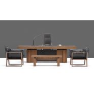 Armada - Bureau de direction - Bürotime - Bois naturel avec armoire à verrouillage numérique et fonctionnalités modernes_0