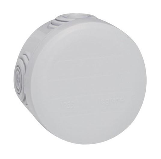 Boîtier de dérivation IP55 - diamètre 60 mm - profondeur 40 mm - gris - 4 embouts_0