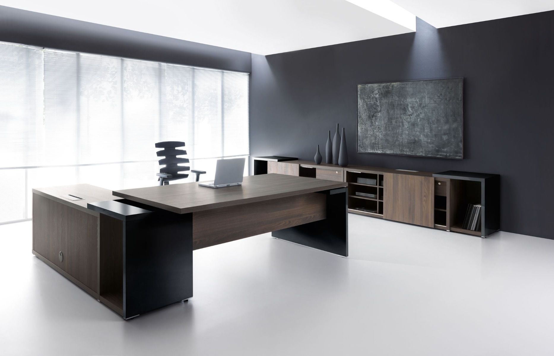 Bureau de direction en large gamme en en bois, mélaminé, verre - ABSICES_0