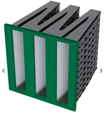 CamGT 3V-600 - Filtre de ventilation compact Camfil - Hauteur 592 mm - Haute efficacité jusque H13 - Cadre robuste_0