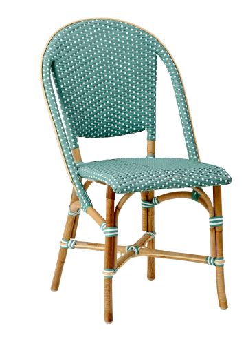 Chaise de terrasse sofie - sika design - rotin - vert d'eau_0