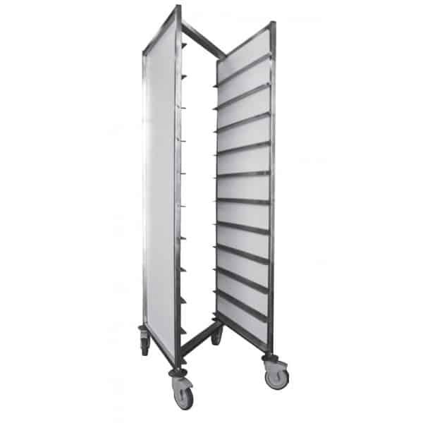 Chariot de débarassage encastrable inox types joues résine_0
