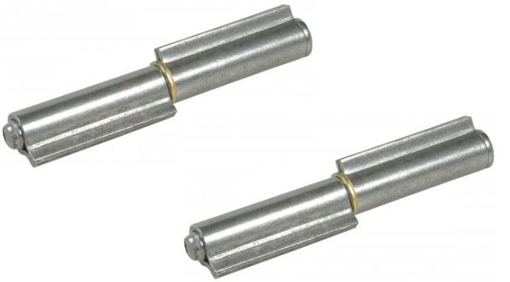 Charnière 140mm en acier, profilé de chute, soudable, goupille amovible - Lot de 2_0