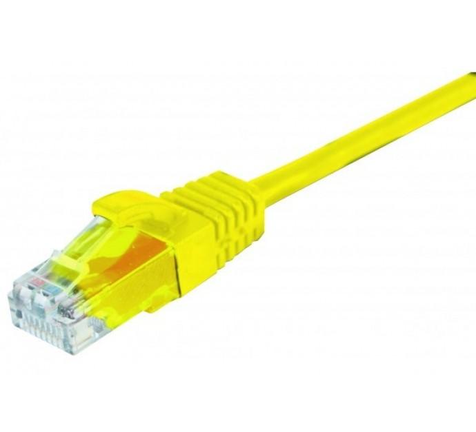 Cordon RJ45 Catégorie 5e U/UTP Snagless Jaune - 20 m - Cuivre non-blindé conforme ANSI/TIA 568 et ISO 11801_0