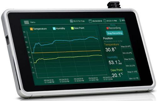 Enregistreur thermo-hygromètre graphique avec alarmes - ecran tactile 7
