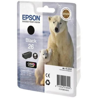 Epson 26 'Ours Polaire' Cartouche d'encre originale Claria Premium (C13T26014012) - Noir_0