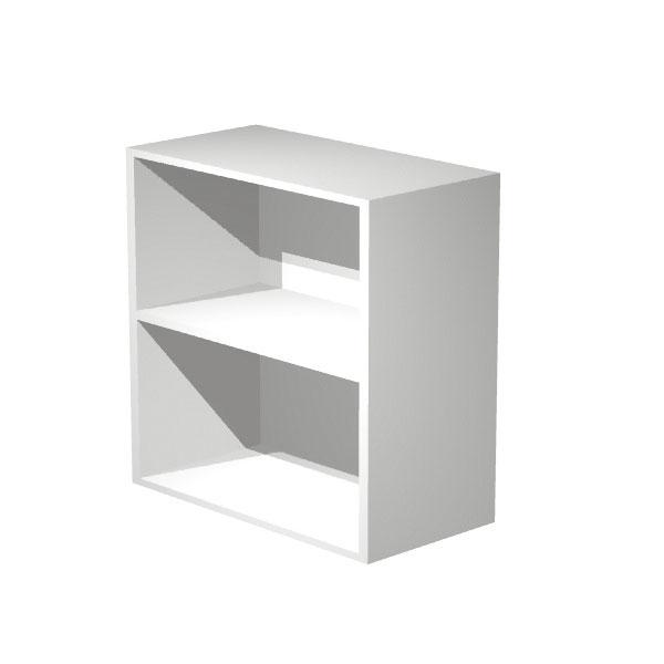 ETAGÈRE BASSE ALUMINIUM FLORA, LARGEUR : 80 CM - FINITION BLANCHE