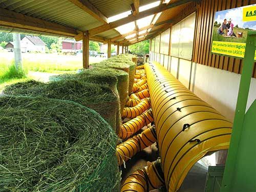Flexi - Séchoir à foin Lasco - Système de séchage pour balles rondes avec ventilation homogène_0