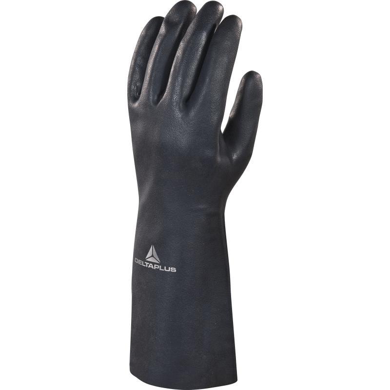 Gant de protection chimique en néoprène - longueur 38 cm - VE511 - support coton tricoté jauge 10_0