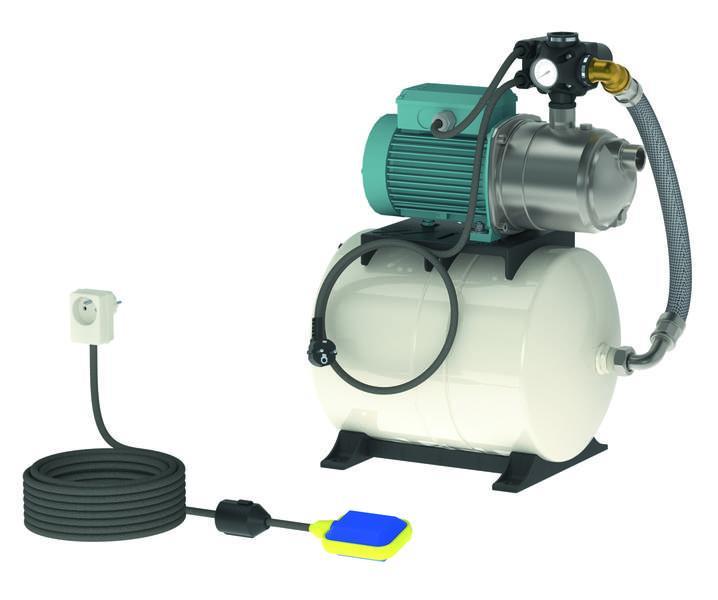 Groupe surpresseur eau de pluie - KPM60HGW NGXM3-100 EP - pompe immergée avec réservoir diaphragme 60L_0
