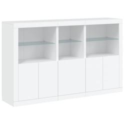 Helloshop26 - Buffet bahut commode armoire meuble de rangement organisateur cuisine salle de séjour salon avec lumières LED 162 x 37 02_0029831 - 30_0