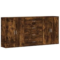 Helloshop26 - Buffet bahut commode armoire meuble de rangement organisateur cuisine salle de séjour salons 3 pcs 60 x 31 x 84 cm 02_0037046 - 3000213_0