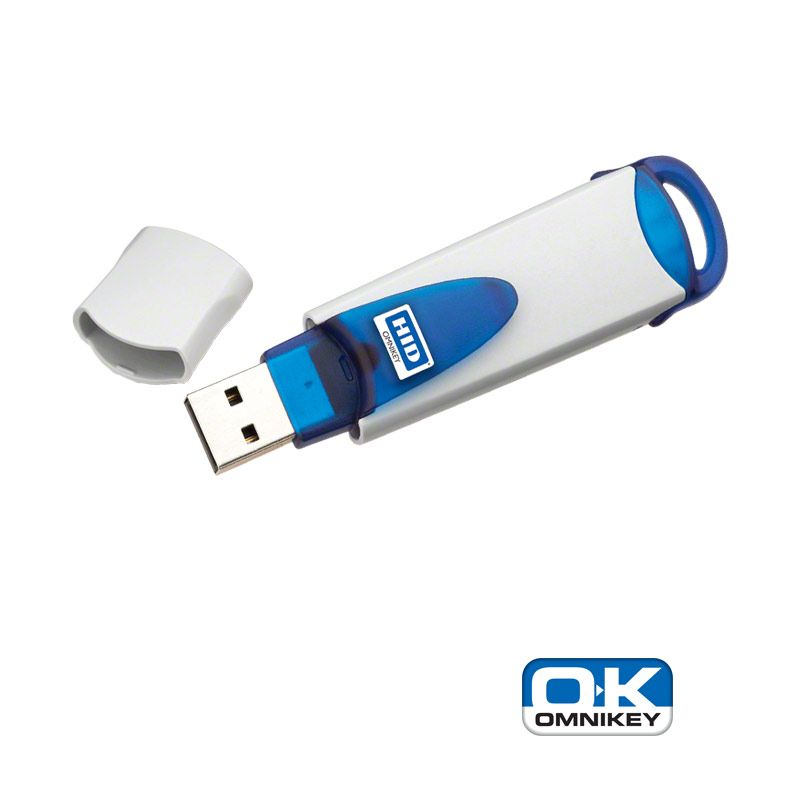 Lecteur de cartes à puce Omnikey 6121 USB - mini-lecteur portable avec fente ID-000 - R61210320-2_0