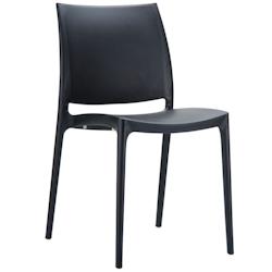 Ligne chr inca chaise - noir 48274 - noir plastique MCH-47509-NOIR_0