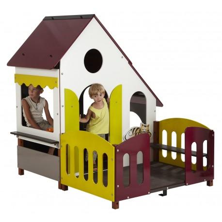 Mm061 - chalet en bois et métal avec terrasse pré-montée - Wiki Cat_0