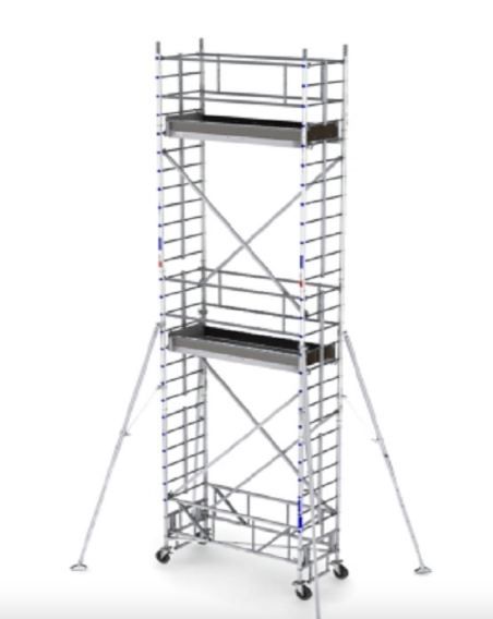 Modèle IP échafaudage roulant aluminium ULTRALU - Hauteur travail/plancher maxi 14,30 m / 12,30 m - Usage intensif_0