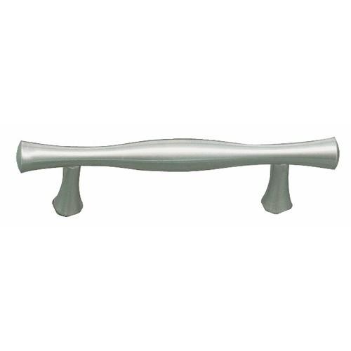 POIGNÉE DROITE TYPE BÂTON ZAMAK 7061-NICKELÉ BROSSÉ BRICOZOR