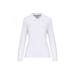 Polo manches longues femme WK. Designed To Work blanc T.XXL WK Designed To Work - XXL blanc polyester 3663938185842_0