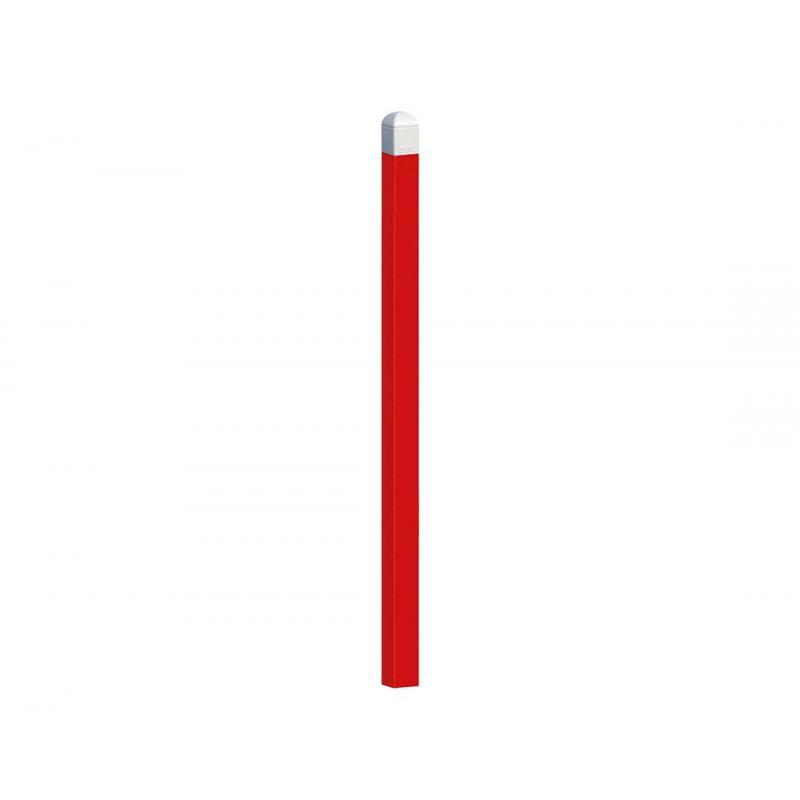 Potelet de ville haute visibilité Conviviale® - Tube acier 70x70 mm - Hauteur 1300 mm - Pommeau Courbe de Diamant®_0